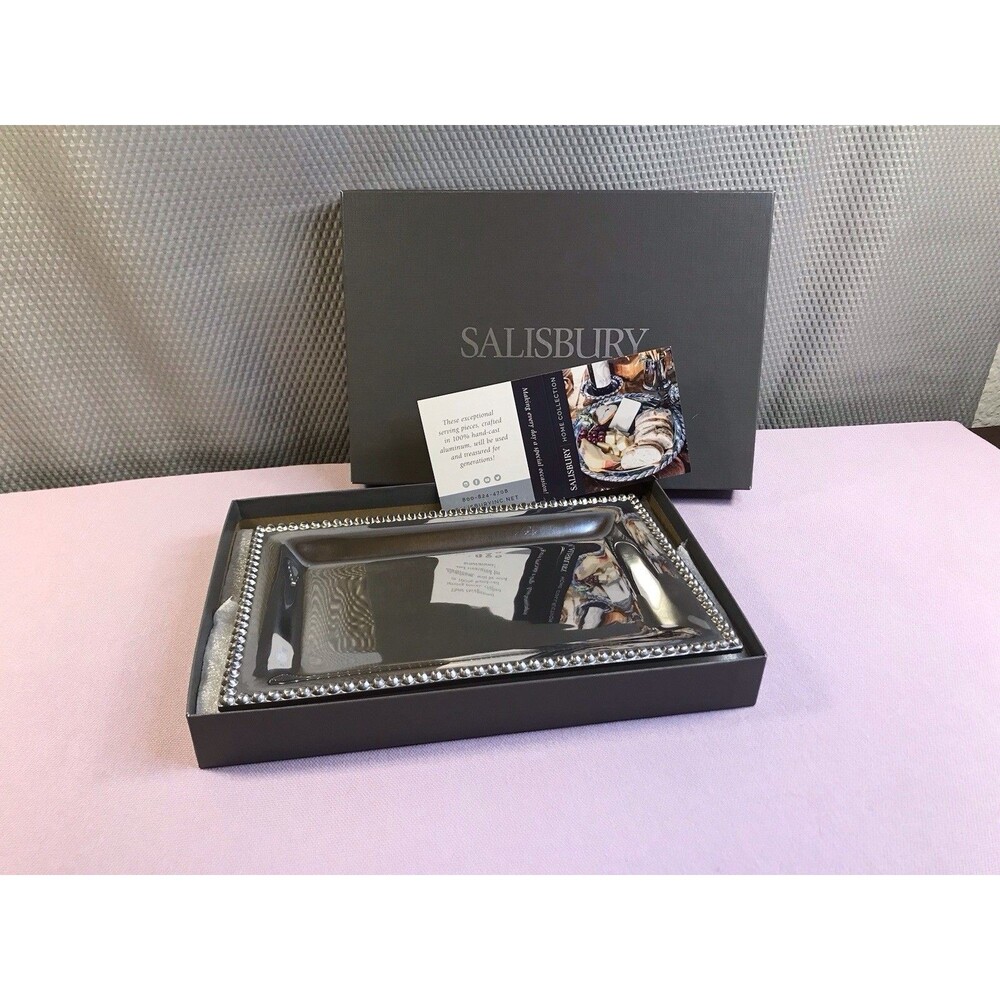 Salisbury Medium  Beaded  Rectangular Tray